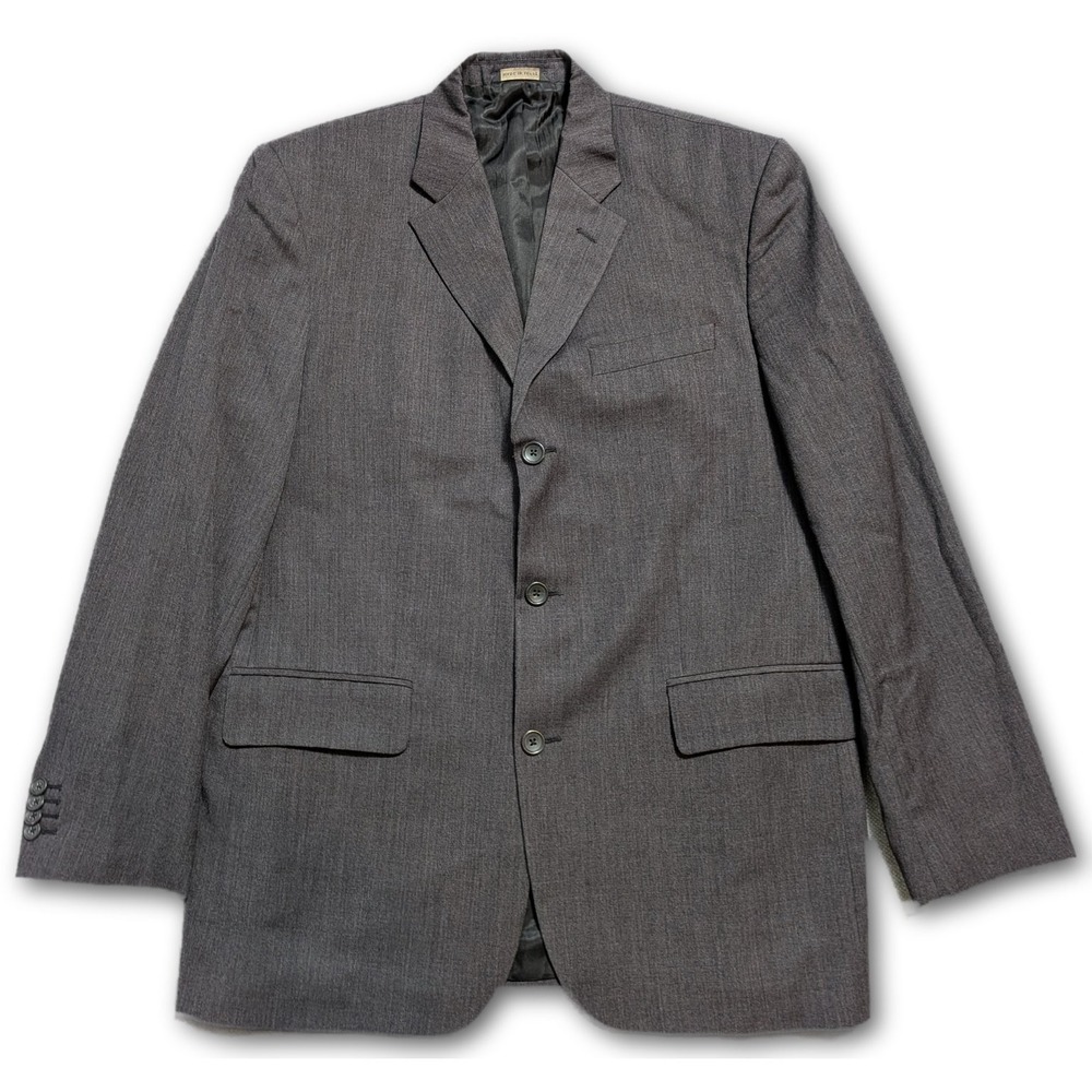 Banana Republic Mens Blazer 400077 Charcoal 42R 100% Wool Classic Fit Suit